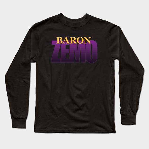 BARON ZEMO Long Sleeve T-Shirt by ThirteenthFloor